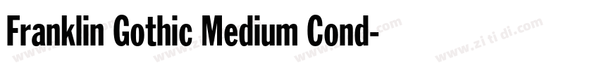 Franklin Gothic Medium Cond字体转换